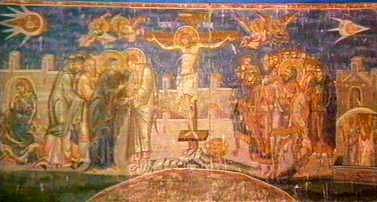 东欧德卡尼修道院壁画中的"上帝的太空船"