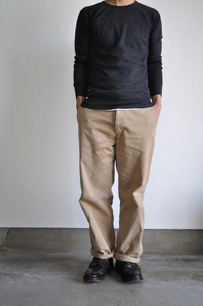 gicipi/ジチピ 301WAFFLE GIRO COLLO M/L ワッフル素材クルーネック長袖