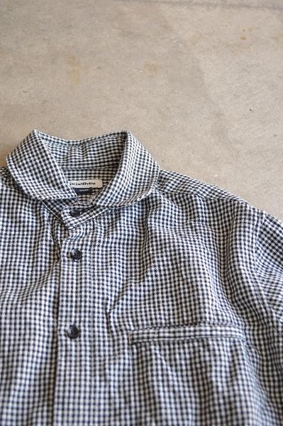 jujudhau/ズーズーダウ ROUND COLLAR(W/C CHECK)