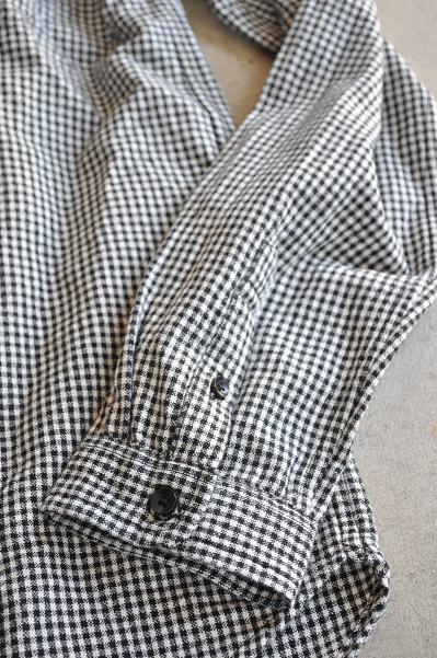 jujudhau/ズーズーダウ ROUND COLLAR(W/C CHECK)