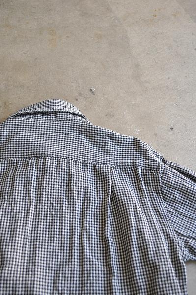 jujudhau/ズーズーダウ ROUND COLLAR(W/C CHECK)