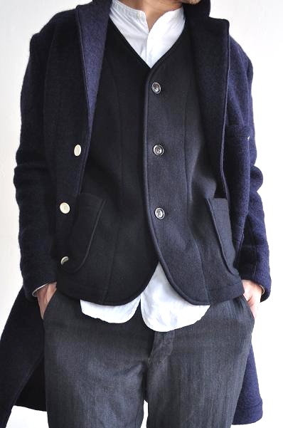 HAVERSACK/ハバーサック コンプレッスドニットチェスターコート