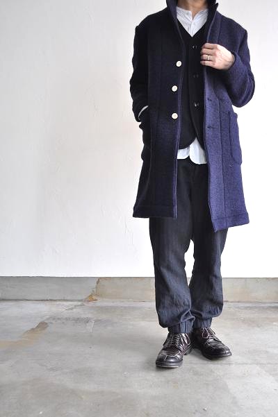 HAVERSACK/ハバーサック コンプレッスドニットチェスターコート
