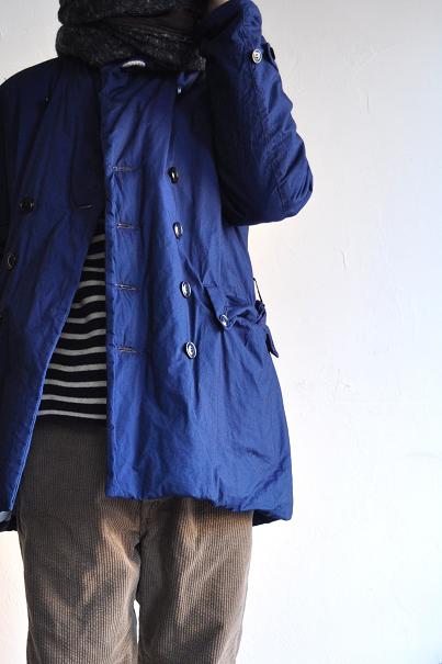HAVERSACK/ハバーサック インディゴタイプライタークロス ショールカラーコート