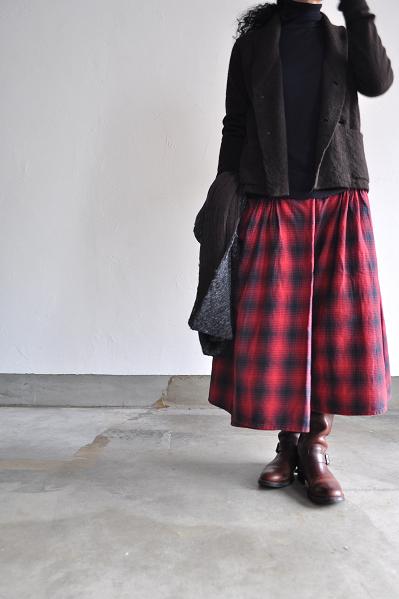 kapital/キャピタル レトロチェック ハイウエストラップキュロット