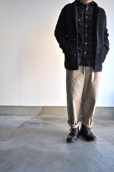 COMME des GARCONS HOMME/コムデギャルソン オム 紡毛ガーター手編み