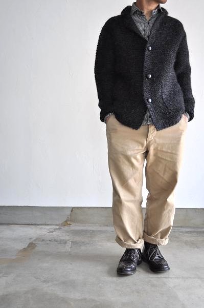 COMME des GARCONS HOMME/コムデギャルソン オム 紡毛ガーター手編み