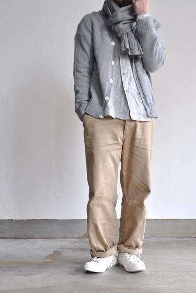 OMNIGOD/オムニゴッド ワイドスプレッドカラー ストライプリネンシャツ