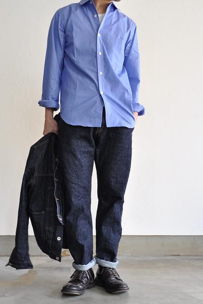 COMME des GARCONS HOMME/コムデギャルソン オム ラウンドカラーストライプシャツ