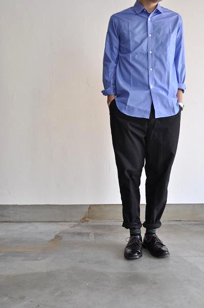 COMME des GARCONS HOMME/コムデギャルソン オム ラウンドカラーストライプシャツ