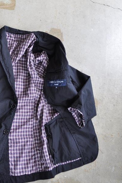 COMME des GARCONS HOMME /コムデギャルソン オム 綿タイプライター製品染め ジャケット