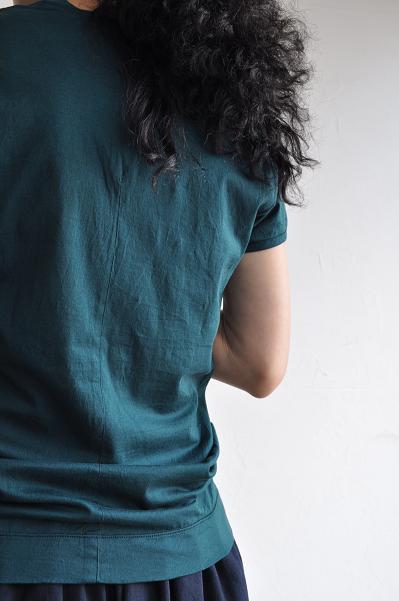 NO CONTROL AIR/ノーコントロールエアー 80/2 ラムココットン 甘編天竺 VネックTシャツ