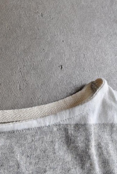 prit/プリット 25/2コットンリネンボーダー ボートネックチュニック