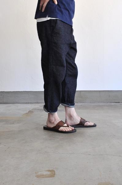 STILL BY HAND/スティルバイハンド コットンリネンデニム 9分丈
