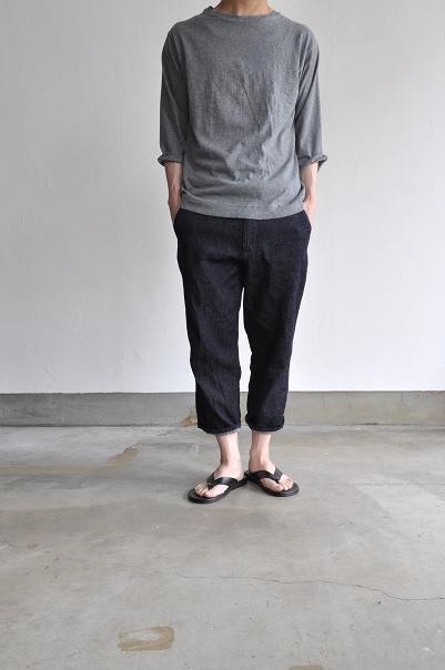 STILL BY HAND/スティルバイハンド コットンリネンデニム 9分丈