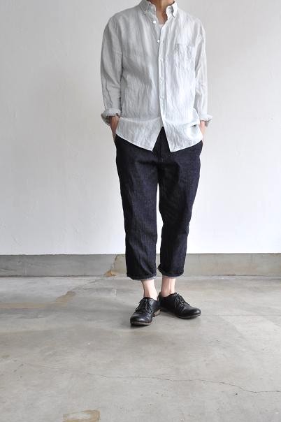 STILL BY HAND/スティルバイハンド コットンリネンデニム 9分丈