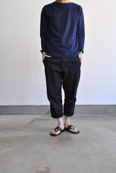 STILL BY HAND/スティルバイハンド コットンリネンデニム 9分丈