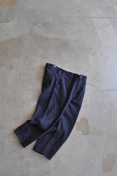 STILL BY HAND/スティルバイハンド コットンリネンデニム 9分丈