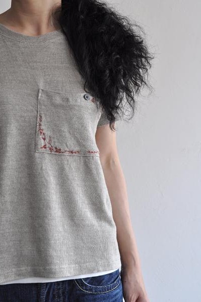 kapital/キャピタル 14/-リネン天竺 アーミッシュポケT
