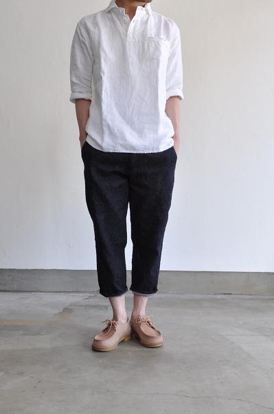 STILL BY HAND/スティルバイハンド コットンリネンデニム 9分丈
