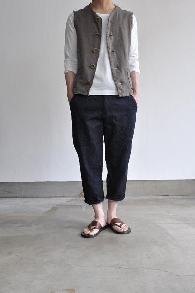 STILL BY HAND/スティルバイハンド コットンリネンデニム 9分丈