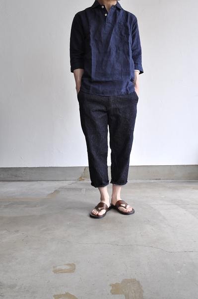 STILL BY HAND/スティルバイハンド コットンリネンデニム 9分丈