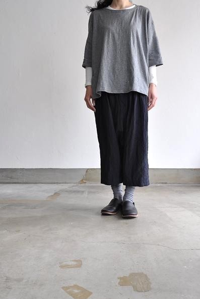 NO CONTROL AIR/ノーコントロールエアー 強撚ウール×強撚リネン シャンブレー サルエルパンツ
