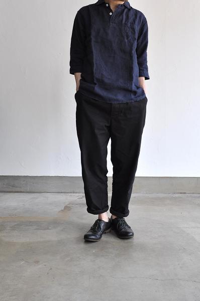 jujudhau/ズーズーダウ 3/4 P.O.(Linen)/リネン3/4シャツ