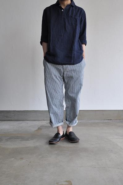 jujudhau/ズーズーダウ 3/4 P.O.(Linen)/リネン3/4シャツ