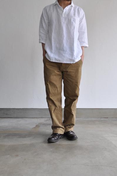 jujudhau/ズーズーダウ 3/4 P.O.(Linen)/リネン3/4シャツ
