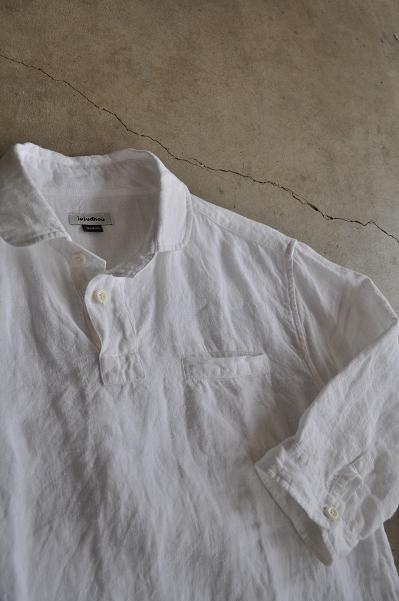 jujudhau/ズーズーダウ 3/4 P.O.(Linen)/リネン3/4シャツ