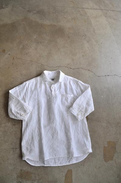 jujudhau/ズーズーダウ 3/4 P.O.(Linen)/リネン3/4シャツ