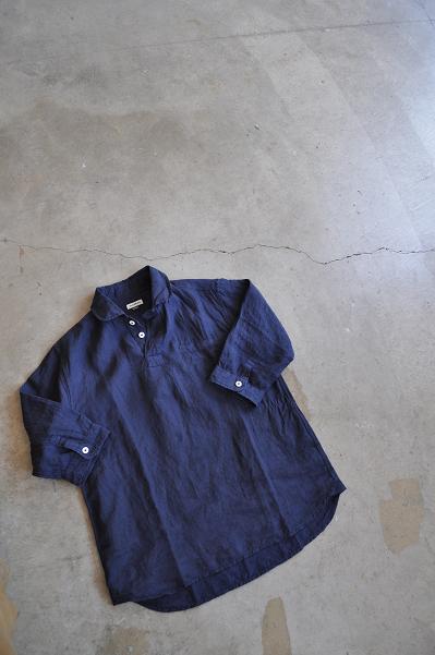 jujudhau/ズーズーダウ 3/4 P.O.(Linen)/リネン3/4シャツ
