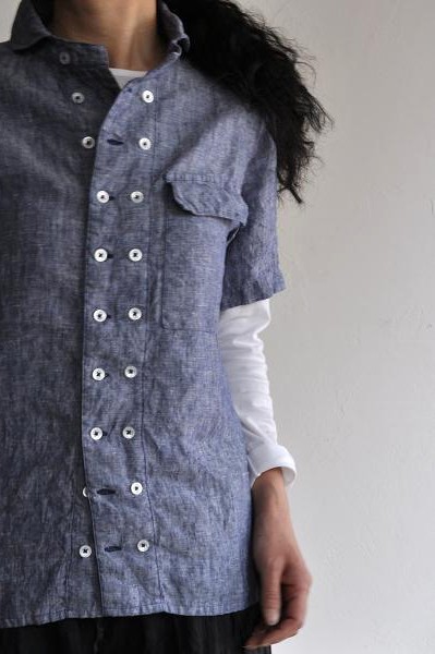 LOLO/ロロ Linen Double Button Shirt/リネン ダブルボタンシャツ