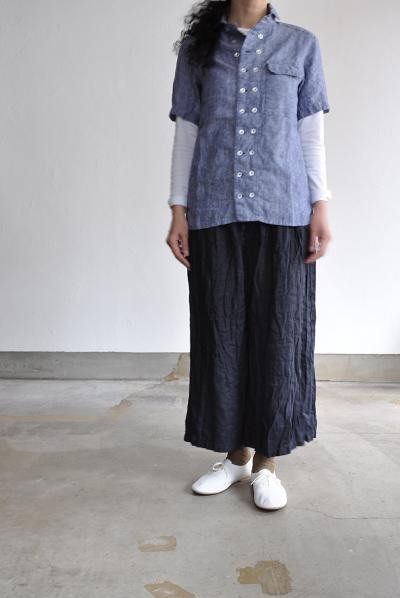 LOLO/ロロ Linen Double Button Shirt/リネン ダブルボタンシャツ