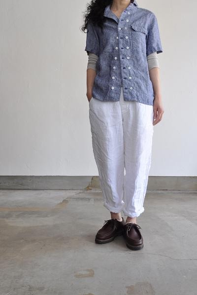 LOLO/ロロ Linen Double Button Shirt/リネン ダブルボタンシャツ