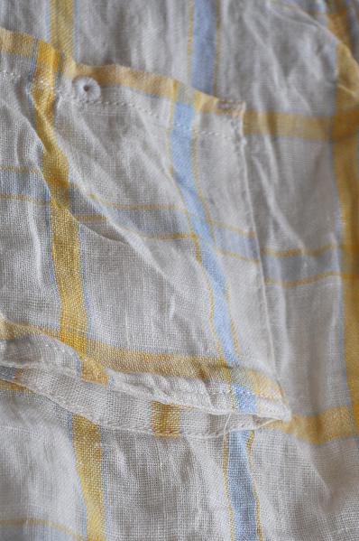 Ordinary fits/オーディナリー フィッツ S/S LITHUANIA LINEN SHIRT(CHECK)