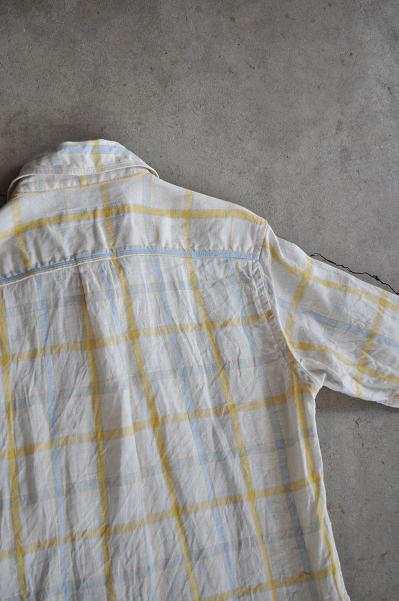 Ordinary fits/オーディナリー フィッツ S/S LITHUANIA LINEN SHIRT(CHECK)