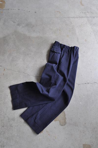 ゴーシュ コットンウールツイル ワイドパンツ