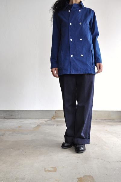 ゴーシュ コットンウールツイル ワイドパンツ