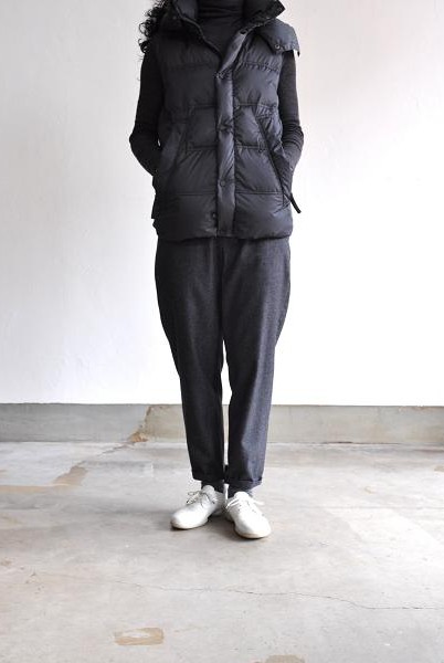 etre Pieds nus/エートル・ピエ・ニュ SHARKSKIN WOOL FLANNEL SLIM PANTS/フランネル スリムパンツ