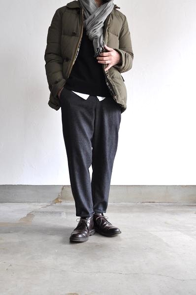 etre Pieds nus/エートル・ピエ・ニュ SHARKSKIN WOOL FLANNEL SLIM PANTS/フランネル スリムパンツ