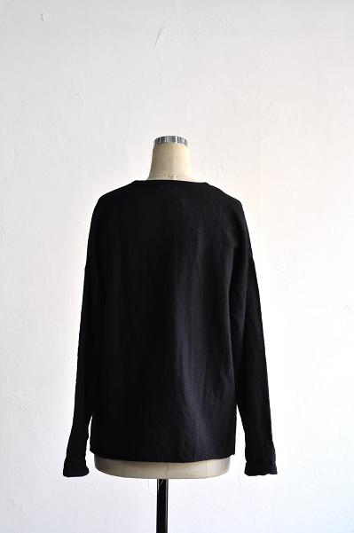 jujudhau/ズーズーダウ V-NECK SHIRTS(W/C BLACK)