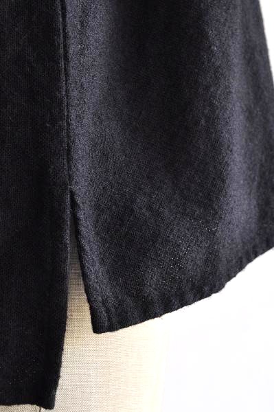 jujudhau/ズーズーダウ V-NECK SHIRTS(W/C BLACK)