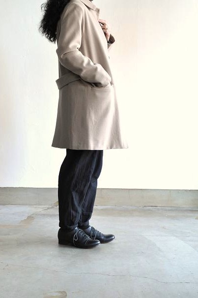 etre Pieds nus/エートル・ピエ・ニュ Camel Wool Coat/キャメルウール コート
