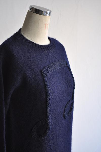 LOLO/ロロ チェーン刺繍セーター