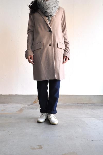 etre Pieds nus/エートル・ピエ・ニュ Camel Wool Tailored Coat/キャメルウール テーラードコート