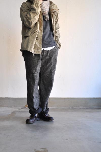 RINEN/リネン 1/25ウール吊り天竺リーフネック