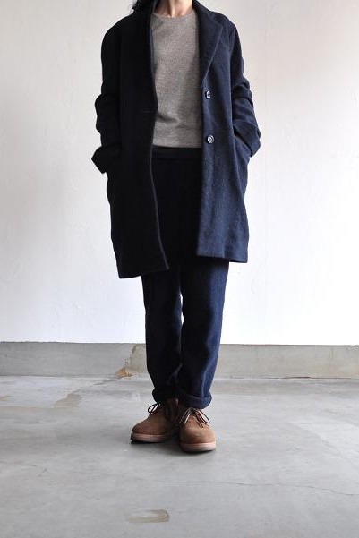 etre Pieds nus/エートル・ピエ・ニュ Lomond Tweed Tailored Coat /ローモンドツイードテーラードコート
