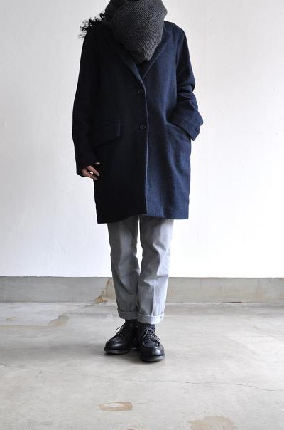 etre Pieds nus/エートル・ピエ・ニュ Lomond Tweed Tailored Coat /ローモンドツイードテーラードコート